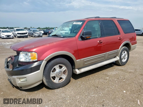 2004 Ford Expedition Eddie Bauer z VIN 1FMRU17W94LB81000, wystawiony jako Copart lot #59960125 z przebiegiem 255 125 mil mil oraz Szkoda całkowita • Salvage title. Historia ofert i sprzedaży dostępna na DreamBid. Obrazek 1.