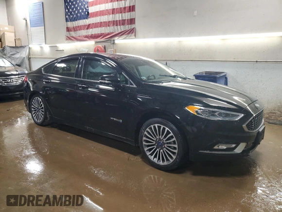 2018 Ford Fusion Hybrid Titanium with VIN 3FA6P0RU3JR153944, listed as a Copart auction lot 50405545 with 170,931 mi miles and Salvage Title. Bid and sale history available at carsss.com. Image 4.