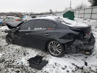 2018 Infiniti Q50 Luxe with VIN JN1EV7AR2JM444975, listed as a Copart auction lot 45145505 with 100,570 mi miles and Salvage Title. Bid and sale history available at carsss.com. Image 2.
