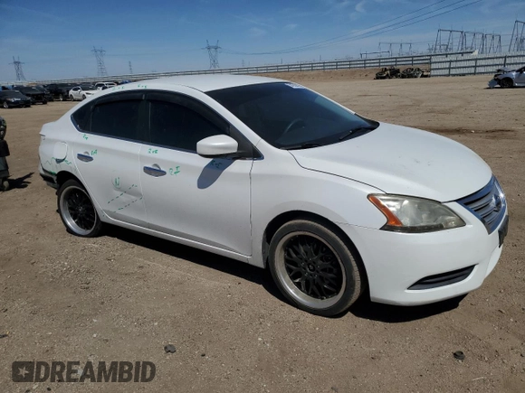 2013 Nissan Sentra S with VIN 3N1AB7AP2DL698786, listed as a Copart auction lot 54260425 with 108,433 mi miles and Salvage Title. Bid and sale history available at DreamBid. Image 4.