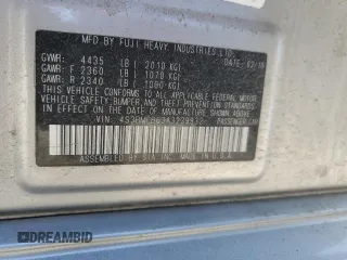 2010 Subaru Legacy Premium with VIN 4S3BMCB63A3239932, listed as a Copart auction lot 52639905 with 129,756 mi miles and Salvage title. Bid and sale history available at DreamBid. Image 14.