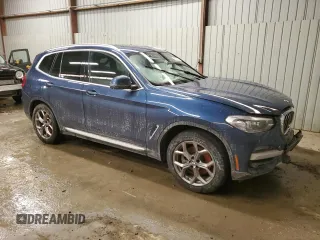 2021 BMW X3 xDrive30i with VIN 5UXTY5C01M9H92516, listed as a Copart auction lot 45997665 with Not Provided miles and Salvage Title. Bid and sale history available at DreamBid. Image 4.