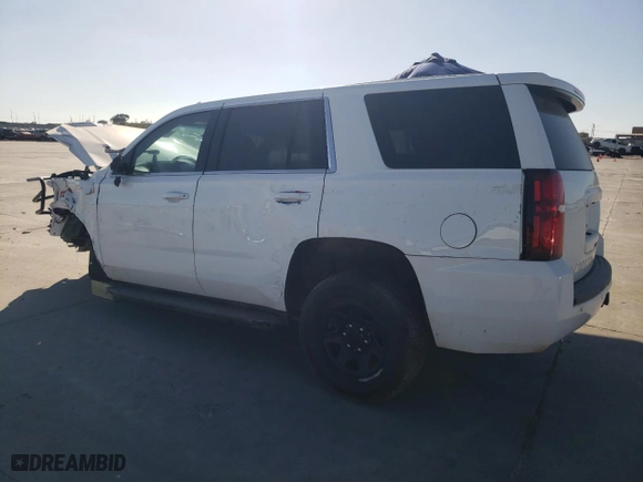 2017 Chevrolet Tahoe Commercial with VIN 1GNLCDEC1HR217988, listed as a Copart auction lot 77778574 with 0 mi miles and Salvage Title. Bid and sale history available at carsss.com. Image 2.