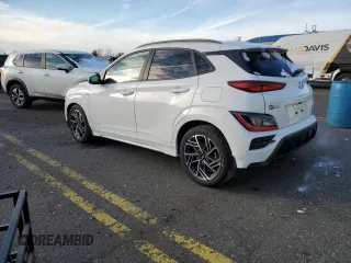 2023 Hyundai Kona N Line with VIN KM8K3CA37PU995837, listed as a Copart auction lot 85757014 with 4,275 mi miles and Salvage Title. Bid and sale history available at carsss.com. Image 2.