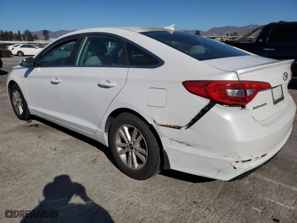 2015 Hyundai Sonata 2.4L SE with VIN 5NPE24AF7FH187761, listed as a Copart auction lot 41460185 with 160,379 mi miles and Clean Title. Bid and sale history available at carsss.com. Image 2.