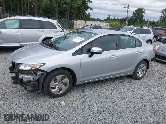 2015 Honda Civic LX with VIN 19XFB2F52FE227385, listed as a IAAI auction lot 42604820 with 51,354 mi miles and . Bid and sale history available at DreamBid. Image 15.