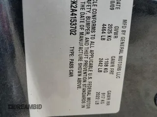 2010 Pontiac G6 1SH z VIN 1G2ZA5EK2A4153702, wystawiony jako Copart lot #53890375 z przebiegiem 159 496 mil mil oraz Szkody całkowita. Historia ofert i sprzedaży dostępna na DreamBid. Obrazek 13.