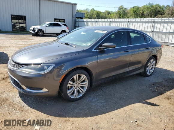 2015 Chrysler 200 Limited with VIN 1C3CCCABXFN699661, listed as a Copart auction lot 52614865 with 168,163 mi miles and Clean Title. Bid and sale history available at carsss.com. Image 1.