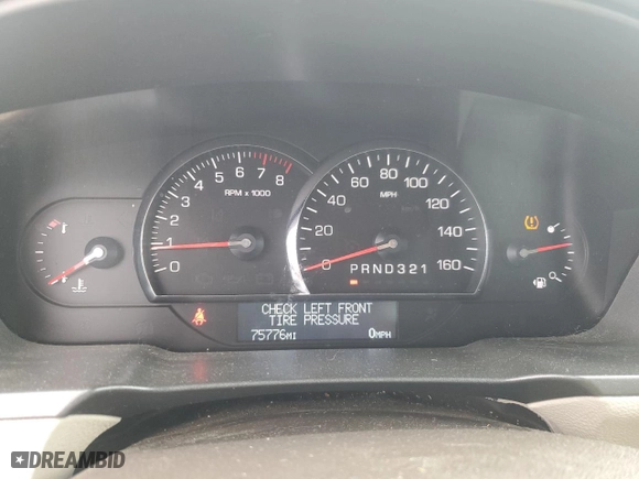 2009 Cadillac DTS w/1SA with VIN 1G6KD57Y19U125166, listed as a Copart auction lot 56007504 with 75,776 mi miles and Salvage Title. Bid and sale history available at carsss.com. Image 9.