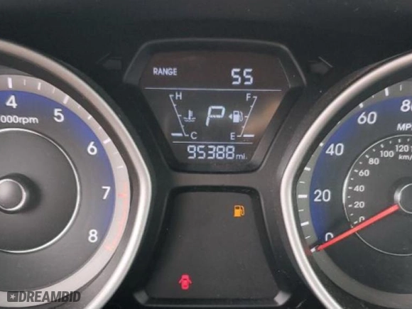 2015 Hyundai Elantra Limited with VIN KMHDH4AE4FU282295, listed as a Copart auction lot 46590195 with 95,388 mi miles and Salvage Title. Bid and sale history available at carsss.com. Image 9.