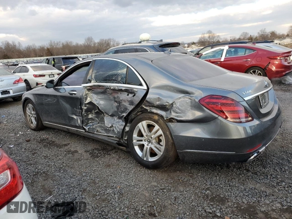 2019 Mercedes-Benz S 560 with VIN WDDUG8GB3KA465815, listed as a Copart auction lot 88544495 with 78,685 mi miles and Salvage Title. Bid and sale history available at DreamBid. Image 2.