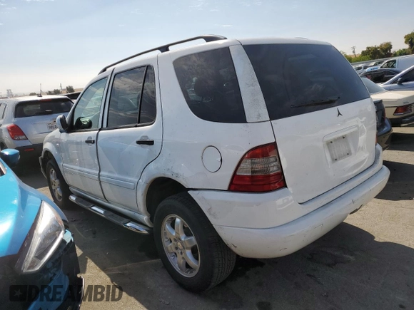 2000 Mercedes-Benz M-Class with VIN 4JGAB54E5YA165660, listed as a Copart auction lot 65872364 with 115,668 mi miles and Salvage Title. Bid and sale history available at carsss.com. Image 2.