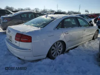 2008 Audi A8 L 4.2L with VIN WAUMV94E18N008231, listed as a Copart auction lot 44801515 with 0 mi miles and Salvage Title. Bid and sale history available at carsss.com. Image 3.