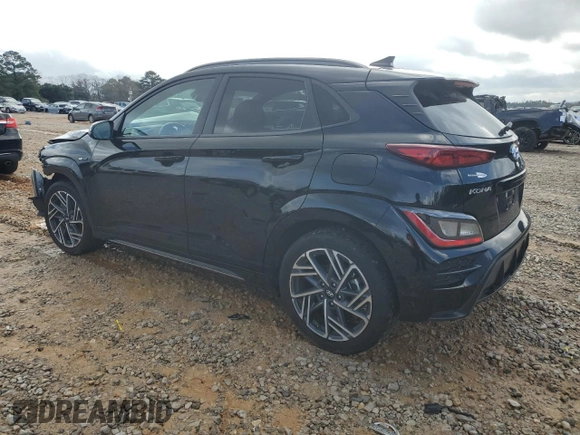 2023 Hyundai Kona N Line with VIN KM8K33A31PU044047, listed as a Copart auction lot 44324995 with 17,953 mi miles and Non Repairable. Bid and sale history available at carsss.com. Image 2.