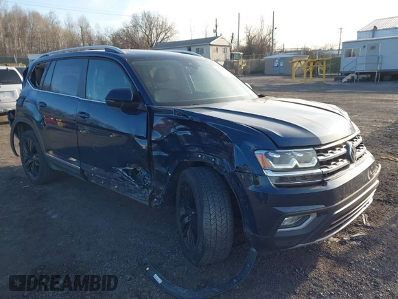 2019 Volkswagen Atlas SEL with VIN 1V2MR2CA9KC608025, listed as a IAAI auction lot 41866519 with 112,477 mi miles and . Bid and sale history available at DreamBid. Image 1.