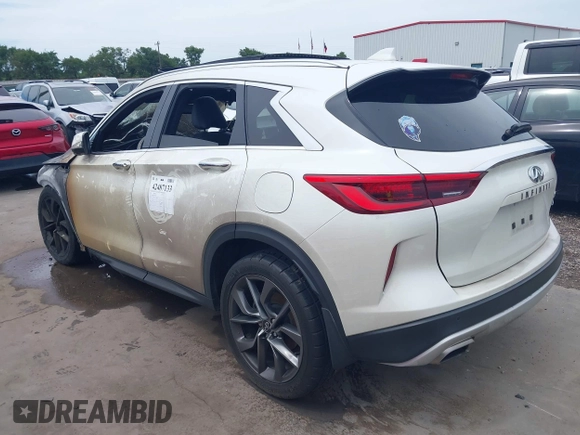 2021 Infiniti QX50 Autograph z VIN 3PCAJ5DA4MF113958, wystawiony jako IAAI lot #42487133 z przebiegiem 59 729 mil mil oraz . Historia ofert i sprzedaży dostępna na DreamBid. Obrazek 3.