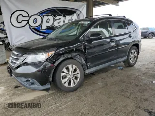 2012 Honda CR-V EX-L with VIN JHLRM4H7XCC007807, listed as a Copart auction lot 60500475 with 136,192 mi miles and Salvage title. Bid and sale history available at DreamBid. Image 1.
