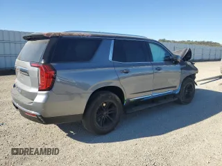 2022 GMC Yukon SLT with VIN 1GKS2BKD0NR115087, listed as a Copart auction lot 64805714 with 43,977 mi miles and Salvage Title. Bid and sale history available at carsss.com. Image 3.