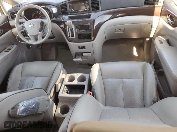 2015 Nissan Quest SV with VIN JN8AE2KP9F9128399, listed as a Copart auction lot 74980554 with 108,346 mi miles and Salvage Title. Bid and sale history available at carsss.com. Image 8.