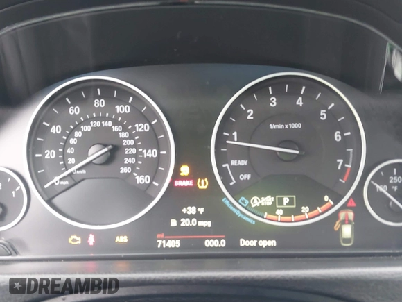 2015 BMW 3 Series 328i Gran Turismo xDrive with VIN WBA3X5C5XFD562161, listed as a IAAI auction lot 41570204 with 71,405 mi miles and . Bid and sale history available at DreamBid. Image 7.