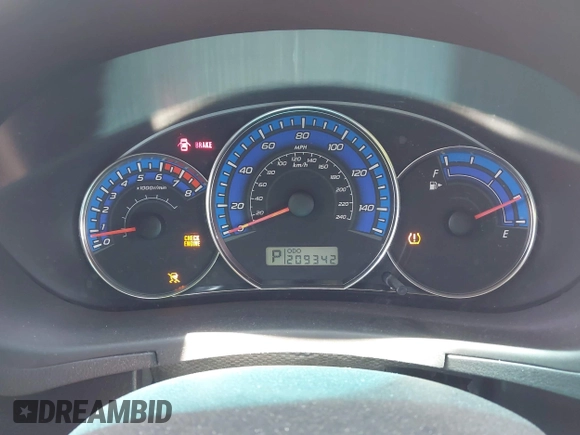 2009 Subaru Forester X with VIN JF2SH63649H726366, listed as a IAAI auction lot 42271256 with 209,342 mi miles and . Bid and sale history available at DreamBid. Image 7.
