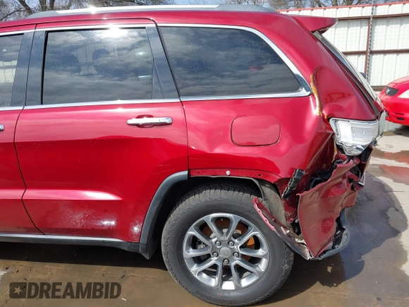 2014 Jeep Grand Cherokee Limited with VIN 1C4RJEBG7EC519984, listed as a IAAI auction lot 41578472 with 96,021 mi miles. Bid and sale history available at carsss.com. Image 18.