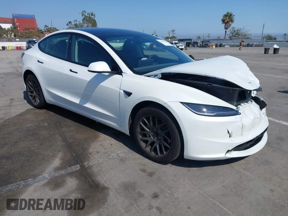 2025 Tesla Model 3 Long Range with VIN 5YJ3E1EA4SF903567, listed as a IAAI auction lot 42453246 with 19,365 mi miles and . Bid and sale history available at DreamBid. Image 1.