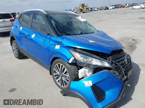 2023 Nissan Kicks SV with VIN 3N1CP5CV5PL502113, listed as a IAAI auction lot 41502927 with Not Provided miles and . Bid and sale history available at DreamBid. Image 1.
