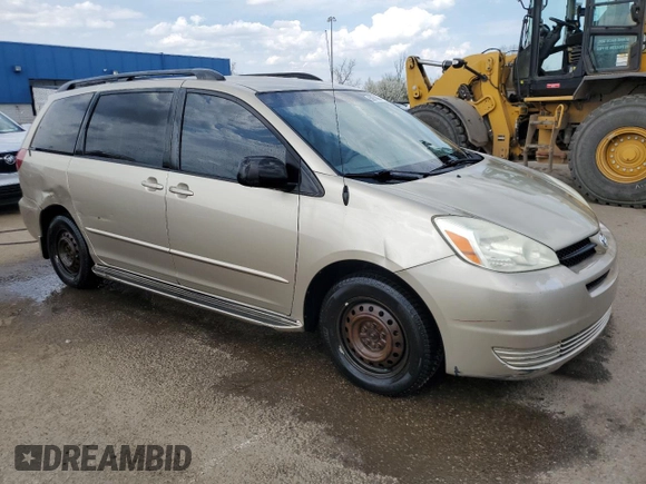 2005 Toyota Sienna CE with VIN 5TDZA23C65S323723, listed as a Copart auction lot 53971885 with 152,025 mi miles and Clean Title. Bid and sale history available at DreamBid. Image 4.