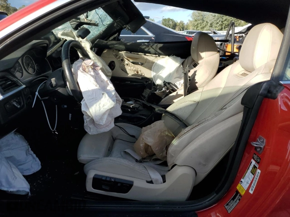2014 BMW 4 Series 428i с VIN WBA3V5C58EJ968946, выставлен на аукционе Copart как лот 85195344 с пробегом Не указан миль и Списание • Salvage title. История ставок и продаж доступна на DreamBid. Изображение 7.