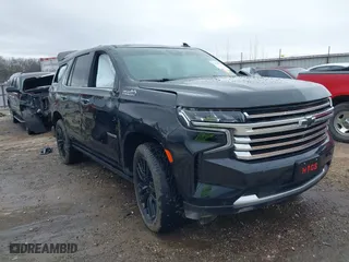 2023 Chevrolet Tahoe High Country with VIN 1GNSKTKL6PR405854, listed as a IAAI auction lot 41131624 with 47,891 mi miles. Bid and sale history available at carsss.com. Image 1.