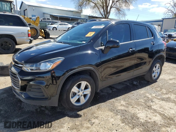 2019 Chevrolet Trax LS with VIN 3GNCJNSBXKL134615, listed as a Copart auction lot 49698585 with 115,430 mi miles and Salvage Title. Bid and sale history available at carsss.com. Image 1.