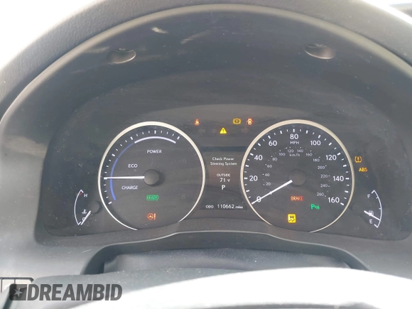 2013 Lexus ES 300h with VIN JTHBW1GG4D2001466, listed as a IAAI auction lot 41812800 with 110,662 mi miles and . Bid and sale history available at DreamBid. Image 7.
