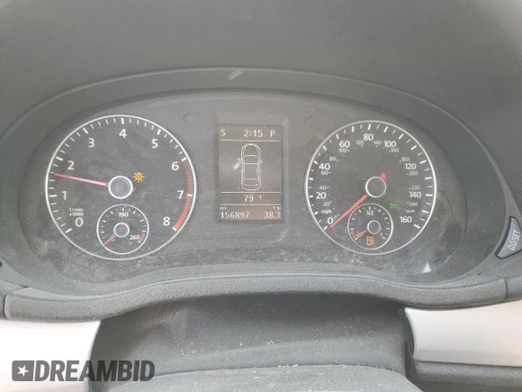 2013 Volkswagen Passat SE w/Sunroof with VIN 1VWBP7A32DC144141, listed as a Copart auction lot 48797945 with 156,897 mi miles and Salvage Title. Bid and sale history available at carsss.com. Image 9.