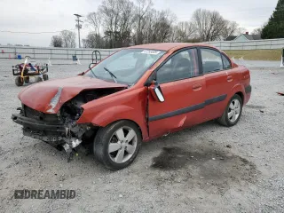 2009 Kia Rio SX with VIN KNADE223696556777, listed as a Copart auction lot 47253505 with 0 mi miles and Salvage Title. Bid and sale history available at carsss.com. Image 1.