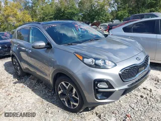 2020 Kia Sportage EX with VIN KNDPNCAC5L7644082, listed as a IAAI auction lot 40499267 with 1 mi miles. Bid and sale history available at carsss.com. Image 1.