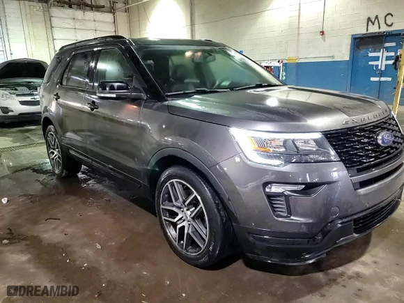 2019 Ford Explorer Sport with VIN 1FM5K8GT4KGA06758, listed as a Copart auction lot 83770054 with 67,722 mi miles and Salvage Title. Bid and sale history available at carsss.com. Image 15.