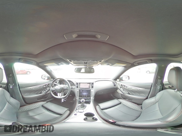 2020 Infiniti Q50 Red Sport 400 with VIN JN1FV7AP4LM630619, listed as a Copart auction lot 89322685 with 49,573 mi miles and Salvage title. Bid and sale history available at DreamBid. Image 13.