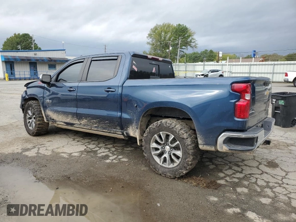 2022 Chevrolet Silverado 1500 LT with VIN 3GCUDDED7NG530042, listed as a Copart auction lot 80286474 with 61,794 mi miles and Salvage Title. Bid and sale history available at DreamBid. Image 2.