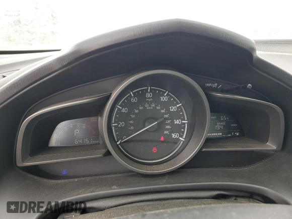 2018 Mazda 3 Touring with VIN 3MZBN1V34JM242191, listed as a Copart auction lot 52625075 with 64,151 mi miles and Salvage Title. Bid and sale history available at carsss.com. Image 9.