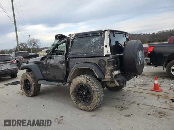 2018 Jeep Wrangler Sport with VIN 1C4GJXAG6JW320082, listed as a Copart auction lot 46757405 with 78,256 mi miles and Salvage Title. Bid and sale history available at carsss.com. Image 2.