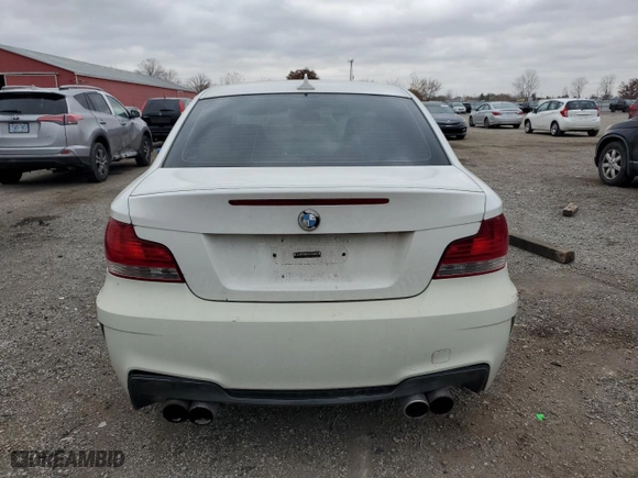 2008 BMW 1 Series 135i with VIN WBAUC73518VF22871, listed as a Copart auction lot 78215854 with 212,470 mi miles and Salvage Title. Bid and sale history available at carsss.com. Image 6.