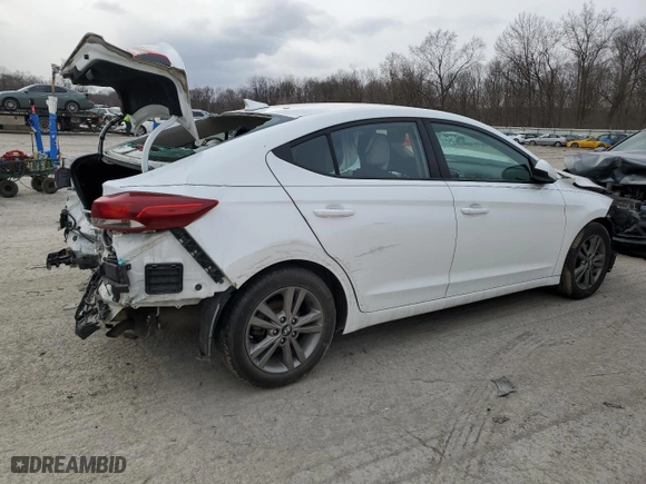 2018 Hyundai Elantra SEL with VIN 5NPD84LF9JH258068, listed as a Copart auction lot 48459385 with 61,435 mi miles and Salvage Title. Bid and sale history available at carsss.com. Image 3.