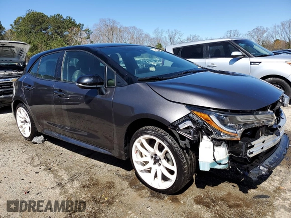 2022 Toyota Corolla Hatchback XSE with VIN JTNC4MBE9N3173390, listed as a Copart auction lot 49011155 with 84,555 mi miles and Clean Title. Bid and sale history available at carsss.com. Image 4.