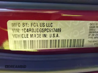 2023 Dodge Durango GT with VIN 1C4RDJDG5PC617489, listed as a IAAI auction lot 42084530 with 70,659 mi miles and . Bid and sale history available at DreamBid. Image 9.