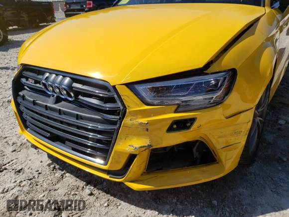 2017 Audi S3 Premium Plus with VIN WAUB1GFFXH1070683, listed as a Copart auction lot 58864992 with 63,352 mi miles. Bid and sale history available at carsss.com. Image 9.