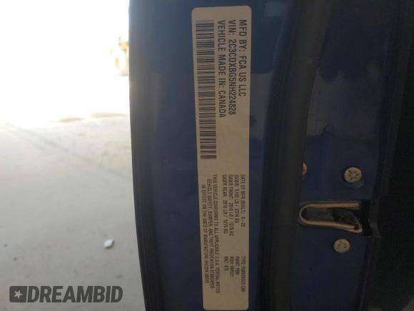 2022 Dodge Charger SXT with VIN 2C3CDXBG5NH224828, listed as a Copart auction lot 47129175 with 28,822 mi miles and Salvage Title. Bid and sale history available at DreamBid. Image 15.