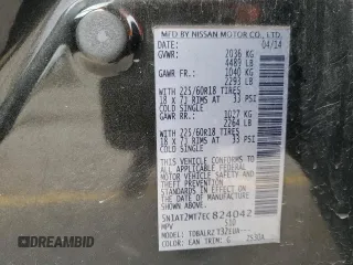 2014 Nissan Rogue SV with VIN 5N1AT2MT7EC824042, listed as a Copart auction lot 86864274 with 206,368 mi miles and Salvage Title. Bid and sale history available at DreamBid. Image 15.