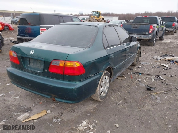 1999 Honda Civic VP with VIN 2HGEJ6617XH537283, listed as a IAAI auction lot 41483084 with 153,655 mi miles. Bid and sale history available at carsss.com. Image 4.