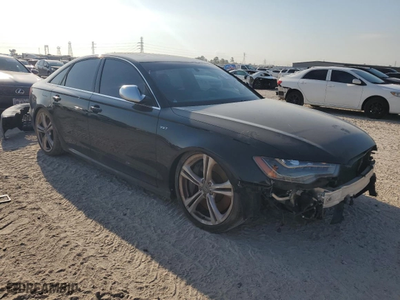 2013 Audi S6 Prestige with VIN WAUF2AFC8DN047262, listed as a Copart auction lot 71652804 with 142,609 mi miles and Salvage Title. Bid and sale history available at carsss.com. Image 4.